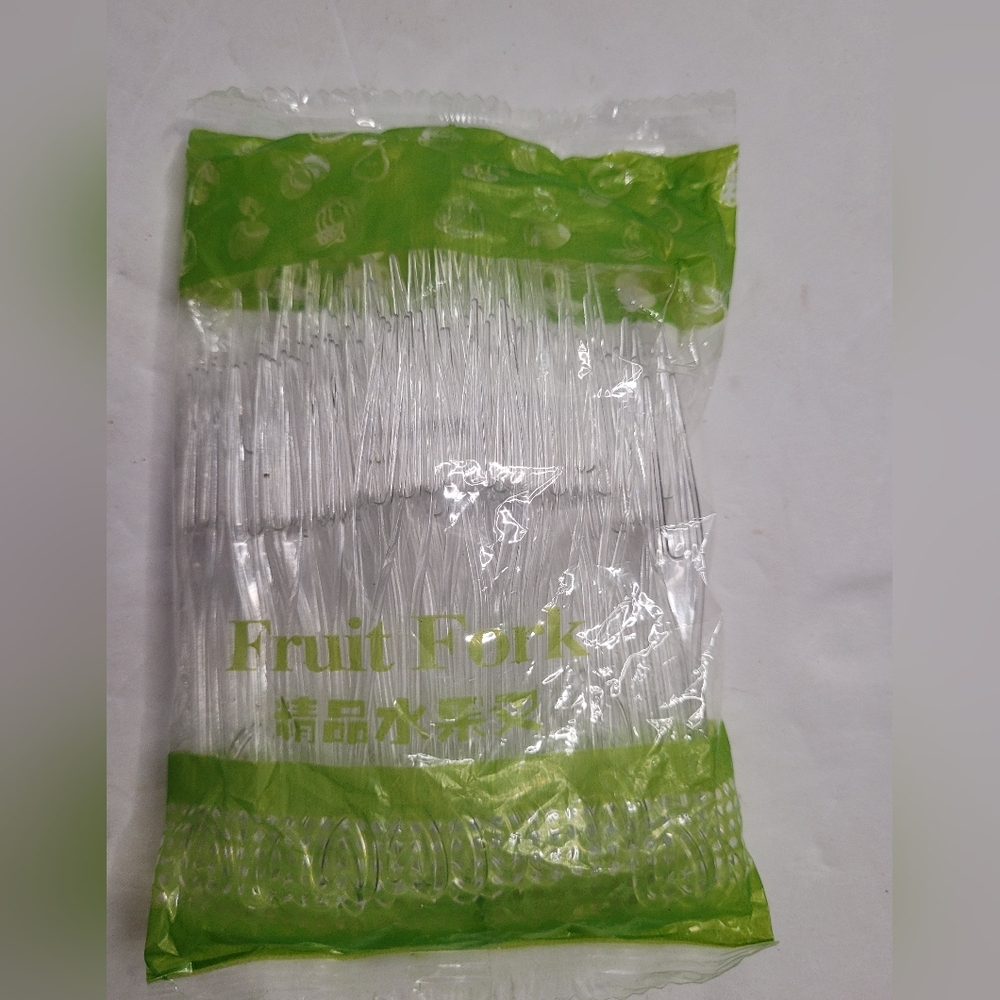 Packaged Plastic Fruit Forks 326